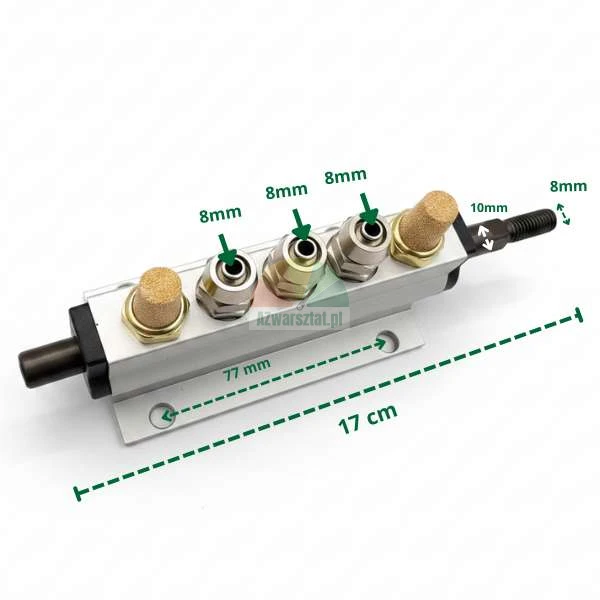 Air distributor bead breaker pedal valve 3x8mm for tire changer