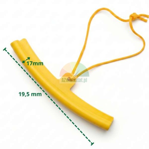 Yellow rim protector 19.5 cm with string