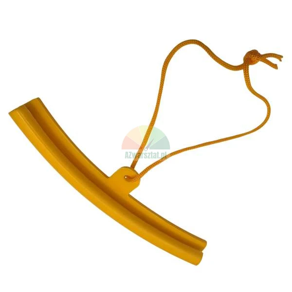 Yellow keder pulling tool with an orange cord