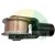 Steel pulley with mounting bracket for sliding gates or industrial equipment.