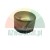 Metal cylindrical cap with a polished silver top and a black base.