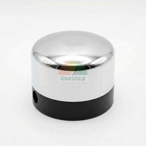 Complete vertical/horizontal mushroom actuator TYPE F with chrome top and black base