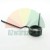 Black metal torsion spring on a white background