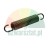 Black extension spring with hooks on both ends.