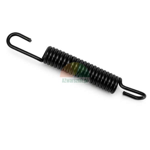 Black tension spring 9.5 cm with two hooks
