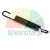 Black tension spring 9.5 cm with two hooks