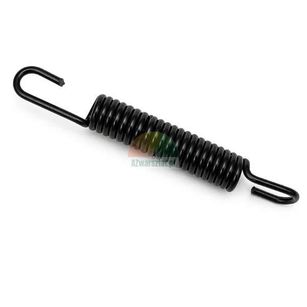 Black tension spring 9.5 cm with two hooks