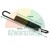 Black 9.5 cm tension spring with dimensions