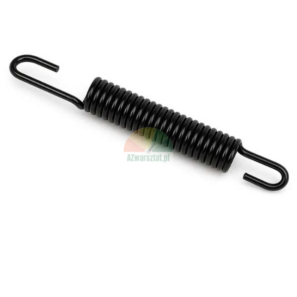 Black tension spring with hooks on both ends
