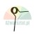 Black metal torsion spring with two arms on a white background.