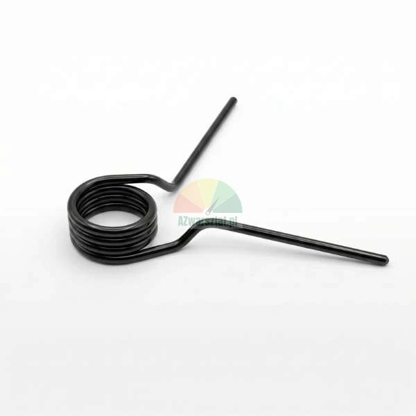 Black 29mm direction change spring on a white background