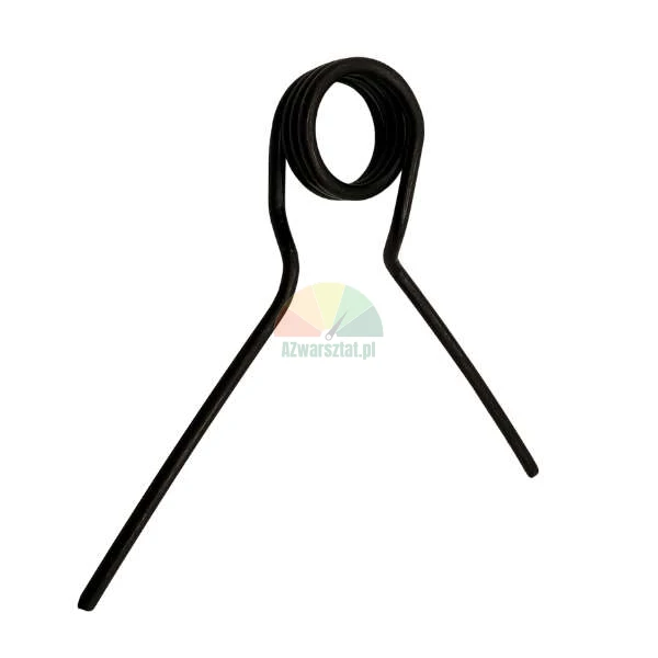 Black steel torsion spring with symmetrical legs