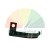 Black curved spring plate with a mounting hole on a white background.