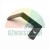 Black angled metal bracket with a mounting hole on a white background.