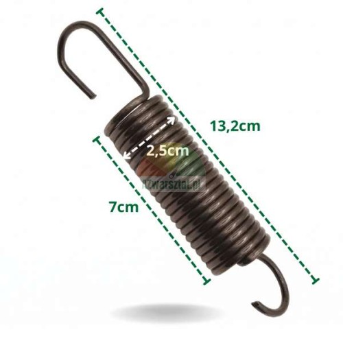Tire changer spring 13.2 cm with dimensions