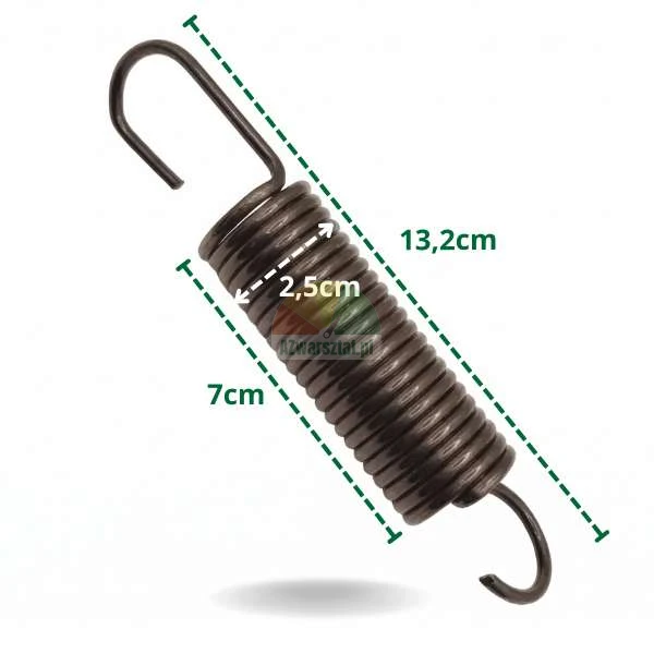 Tire changer spring 13.2 cm with dimensions