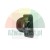 Black plastic mounting clip, fastener for car upholstery or body parts.