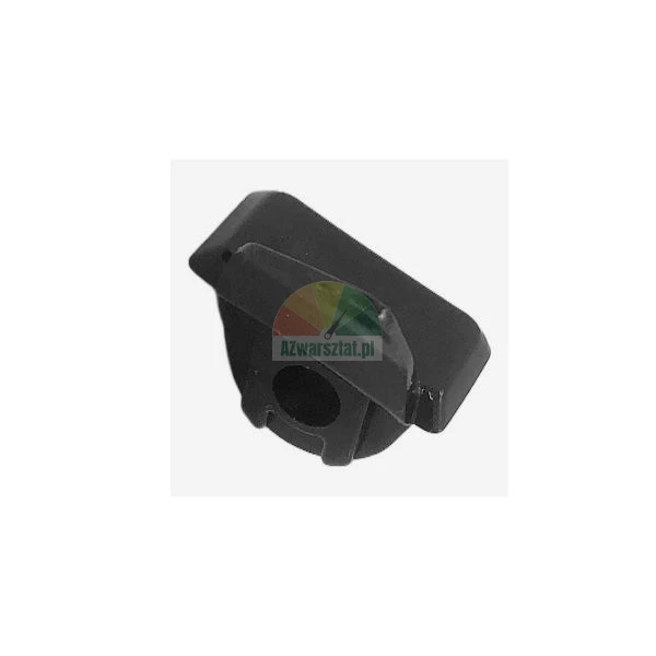 Black plastic fastening element for adjustable straps or equipment