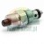 Metal hydraulic cartridge valve with a black manual override button and o-ring seals.
