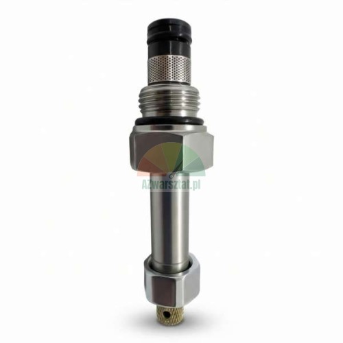 Lowering valve with emergency lowering screw for hydraulic systems