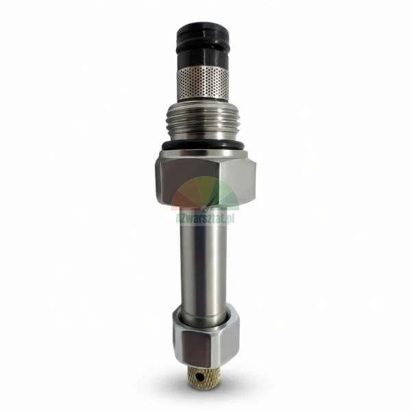 Lowering valve with emergency lowering screw for hydraulic systems