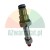 Metal control valve or injector with threading, black O-rings, and a red protective cap.