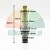 Lowering valve for two-post lift with 19mm thread and dimensions