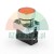 Industrial red push button switch with chrome housing and black contact block