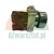 Chrome industrial push button switch ZB2-BE101C with NO contact block against a white background.