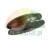 Metal pulley wheel with a deep groove for rope or cable.