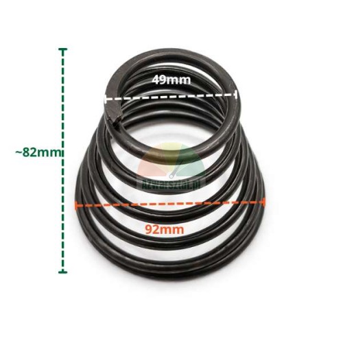 Conical balancer compression spring 82mm with diameters 49mm and 92mm