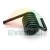 Black torsion spring made of metal on a white background