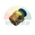 Straight brass pneumatic push-in fitting with blue release ring and male thread