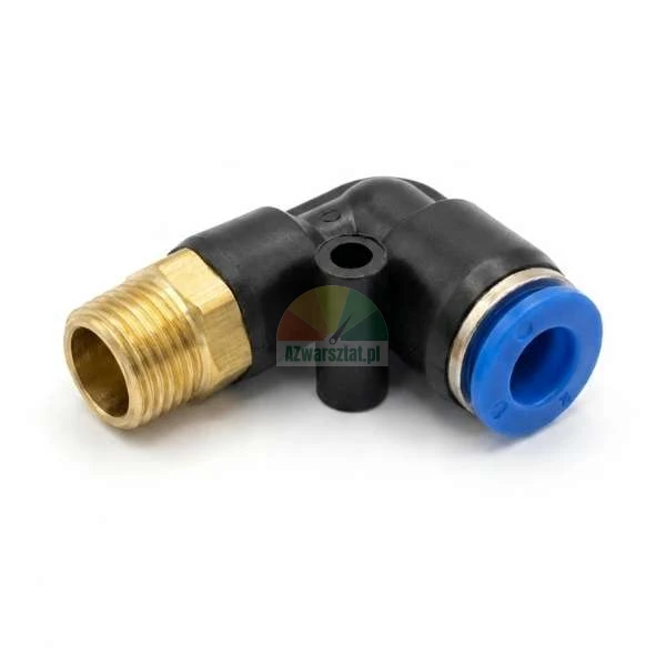 L-type pneumatic elbow fitting (9,7mm thread - 6mm plug)