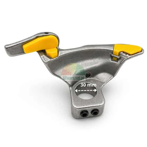 Steel mounting head 30mm (S) with yellow protectors
