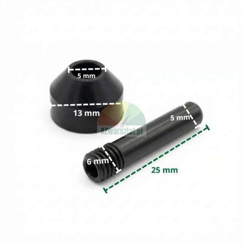 25mm tire changer head guide roller with measurements