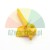 Yellow plastic mounting head insert Type BB for tire changer rim protection