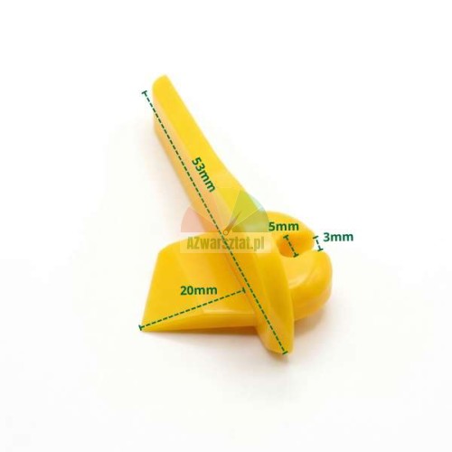 Plastic mounting head cover Type BB with dimensions