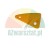 Orange plastic triangular component with mounting holes.