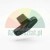 Black plastic cover for mounting foot Type AN on a white background