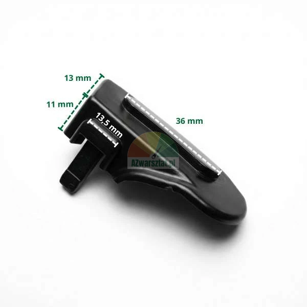 Plastic mounting foot cover Type AE with dimensions