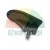 Black plastic component, likely a replacement part for household or office equipment.