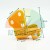 Plastic mounting foot cover Type X with dimensions