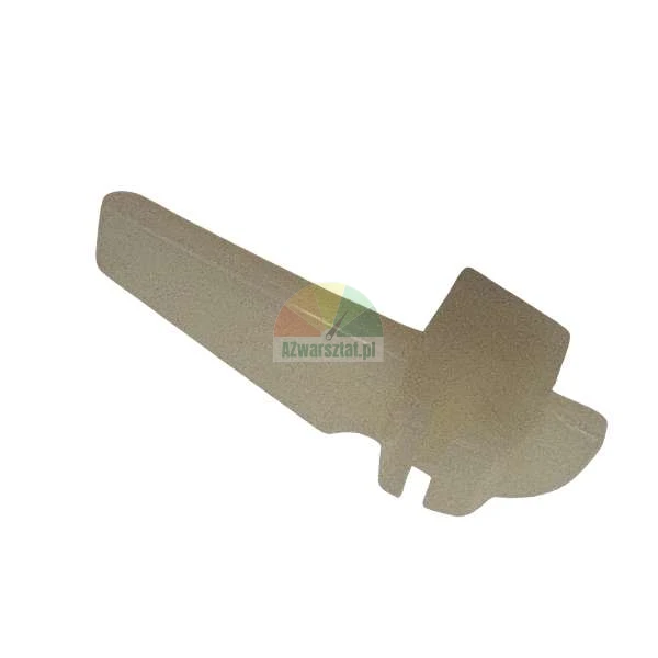 Small beige plastic technical component on a white background.