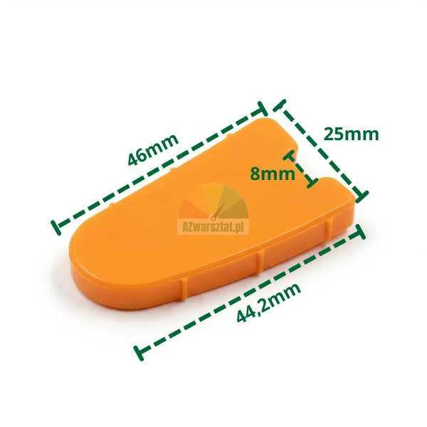 Plastic mounting foot cover type Z2 with dimensions
