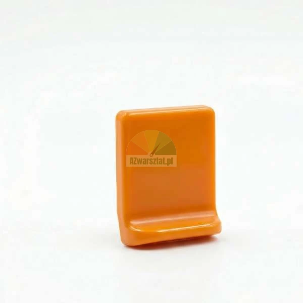 Orange plastic mounting foot cover Type Z on a white background.