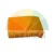 Yellow rectangular polyurethane buffer block