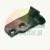 Black rubber mounting bracket with two oval bolt holes.