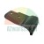 Black metal bracket or mounting plate with holes