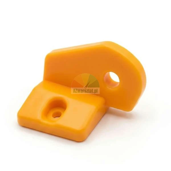 Orange plastic mounting foot cover Type D for tire changers